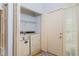 Functional laundry area with a washer, dryer, and ample storage space, providing convenience and organization at 2109 Defoors Ferry Nw Rd # D, Atlanta, GA 30318