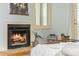 Living room fireplace with decorative accessories at 2109 Defoors Ferry Nw Rd # D, Atlanta, GA 30318