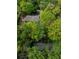 Aerial shot of the property featuring a tennis court and surrounding trees at 5251 Powers Ferry Rd, Atlanta, GA 30327