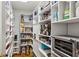 Walk-in pantry with ample shelving and storage space for food and appliances at 5251 Powers Ferry Rd, Atlanta, GA 30327
