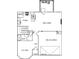 First floor plan showing the kitchen, great room, garage and flex room at 678 Egrets Landing #63, Covington, GA 30014