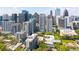 Stunning aerial view of city skyline showcasing 244 13th St Unit 310 and nearby Colony Square at 244 13Th Ne St # 310, Atlanta, GA 30309