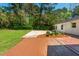 View of home backyard with a wooden deck at 3365 Ardley Sw Rd, Atlanta, GA 30311