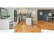 Spacious kitchen with large center island, stainless steel appliances, and views of the dining room at 3365 Ardley Sw Rd, Atlanta, GA 30311