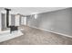 Spacious living room features a wood burning stove and plush carpeting at 4301 Hidden Valley Rd, Decatur, GA 30035