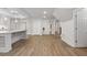 Spacious open basement area with recessed lighting, tile flooring and white trim at 3860 Rajean Dr, Lawrenceville, GA 30044