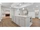 Finished basement featuring recessed lighting, tile flooring, and center island at 3860 Rajean Dr, Lawrenceville, GA 30044