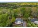 Aerial view of a home with mature trees and landscaping, providing a private and serene setting at 503 Duke Dr, Marietta, GA 30066