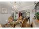 Bright dining room with hardwood floors and a view into the living room at 503 Duke Dr, Marietta, GA 30066