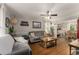 Comfortable living room with hardwood floors and plenty of natural light with dining area in the background at 503 Duke Dr, Marietta, GA 30066