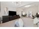 Spacious main bedroom featuring high ceilings, neutral colors, and a separate vanity area for added comfort at 2894 Cross Creek Dr, Cumming, GA 30040