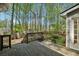 A rear wooden deck overlooks a yard with mature landscaping at 770 Raleigh Sw Ct, Marietta, GA 30064