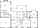 Detailed first floor plan showcasing layout of bedrooms, bathrooms, kitchen, and living spaces at 770 Raleigh Sw Ct, Marietta, GA 30064
