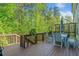 Spacious deck with wood railing, perfect for outdoor dining and relaxation, and treelined view at 2564 Walden Estates Dr, Marietta, GA 30062