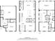 Detailed floorplan showcasing layout of all three levels, square footage, and room dimensions at 3663 Brookhaven Manor Ne Xing, Atlanta, GA 30319