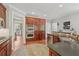 Functional kitchen with built-in oven, stainless steel appliances, and ample cabinet space for organized cooking at 403 Grassmeade Way, Snellville, GA 30078
