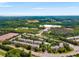 A captivating aerial view showcases a neighborhood nestled among lush trees, offering a serene residential community at 11302 Musette Cir, Alpharetta, GA 30009