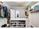 Spacious walk-in closet with custom shelving and ample storage, perfect for organizing your wardrobe at 537 Craven Rd, Roopville, GA 30170