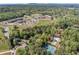 Community aerial view highlighting its proximity to schools, parks, and recreational facilities at 2850 Dartmouth Pl, Cumming, GA 30041