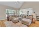 Spacious living room with natural light, hardwood floors, and open concept design at 2850 Dartmouth Pl, Cumming, GA 30041