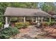 Community pavilion with picnic tables, providing a shaded area for outdoor gatherings and relaxation at 2850 Dartmouth Pl, Cumming, GA 30041