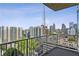 Relaxing balcony view showcasing a city view at 860 Peachtree Ne St # 1417, Atlanta, GA 30308