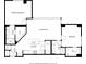 Detailed floor plan showcasing the layout of the home, including the kitchen, living room, bedrooms, and bathrooms at 860 Peachtree Ne St # 1417, Atlanta, GA 30308