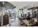Well-equipped gym featuring state-of-the-art weight machines and mirrored walls at 860 Peachtree Ne St # 1417, Atlanta, GA 30308