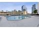 Enjoyable rooftop pool featuring city views and ample lounge chairs at 860 Peachtree Ne St # 1417, Atlanta, GA 30308