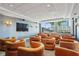 Movie theater with comfortable seating, sconce lighting, and a large screen for an immersive entertainment experience at 860 Peachtree Ne St # 1417, Atlanta, GA 30308