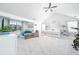 Spacious main bedroom with vaulted ceilings, bright windows, seating area, and exercise equipment at 2984 Gayle Manor Ln, Snellville, GA 30078