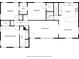Detailed floor plan showcasing the layout of the living room, kitchen, bedrooms, and bathrooms at 389 Valley Brook Ne Dr, Atlanta, GA 30342