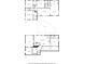 Two floor plans are shown with the first level featuring a basement with a recreation room and patio area at 389 Valley Brook Ne Dr, Atlanta, GA 30342