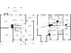 Detailed home layout showcasing two-story floor plan with dimensions and room names at 4735 Belcrest Way, Cumming, GA 30040