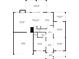 Layout of the house showing the first floor which includes living room, kitchen, and garage at 4735 Belcrest Way, Cumming, GA 30040