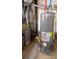 Close-up of water heater and furnace in unfinished basement at 1333 Briar Ridge Ln, Jonesboro, GA 30238