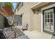 Outdoor patio with lounge seating, side table, rug, and hammock at 3689 Essex Ave # 16, Atlanta, GA 30339