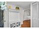 Bright mudroom with built-in storage and hooks for organizing outerwear and bags at 3689 Essex Ave # 16, Atlanta, GA 30339