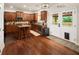 Bright kitchen with granite counters, stainless appliances and a center island with stool seating at 3070 Jardin Nw Ln, Kennesaw, GA 30152