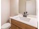 Half bathroom with modern fixtures and finishes at 3962 Adler Cir, Buford, GA 30519