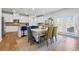 Modern kitchen with stainless steel appliances and a breakfast bar at 137 Bastian Rd, Mcdonough, GA 30252