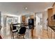 Gourmet kitchen with black granite countertops and stainless steel appliances at 2123 Floral Ridge Dr, Dacula, GA 30019