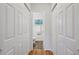Hallway with closet leading to bathroom at 2202 Green Forrest Dr, Decatur, GA 30032