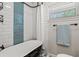 Cozy bathroom features subway tile, and a sleek soaking tub for a luxurious experience at 974 Shirley Se St, Smyrna, GA 30082