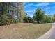 Gently sloping and open backyard on a property with mature trees and natural landscaping at 501 Woodland Trce, Woodstock, GA 30189