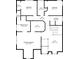 Second floor floorplan featuring three bedrooms, two bathrooms, a laundry room and a loft at 521 Mirramont Pl, Woodstock, GA 30189