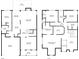 Detailed floor plan showcasing layout with bedrooms, bathrooms, living areas, and garage at 521 Mirramont Pl, Woodstock, GA 30189