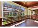 Large balcony with wood railings and great views of the community at 746 N Highland Ne Ave # 6, Atlanta, GA 30306