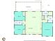 Detailed floor plan featuring multiple bedrooms, bathrooms, eat-in kitchen, living room, screened porch, laundry and deck at 934 Pine Cir, Woodstock, GA 30189