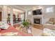 Elegant living room featuring a fireplace, hardwood floors, and comfortable seating at 1745 Mary Lou Ln, Atlanta, GA 30316